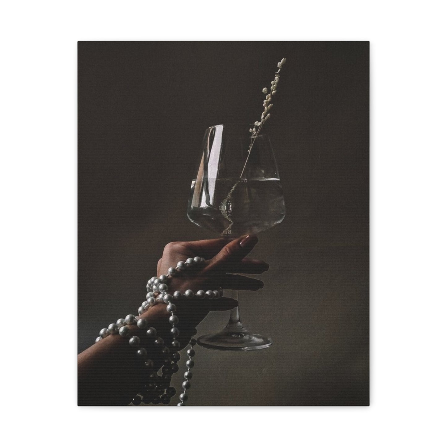 Elegant Wine and Pearls
