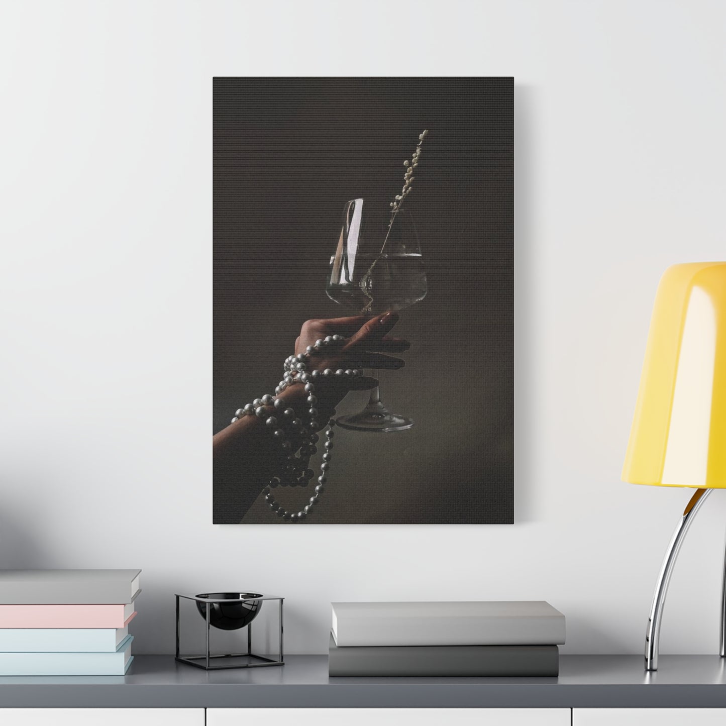 Elegant Wine and Pearls