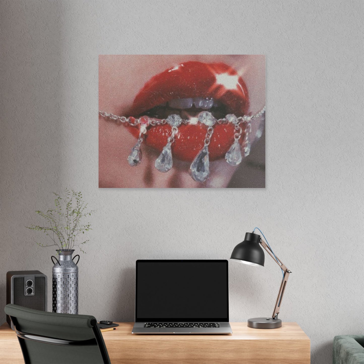 Funky red lips