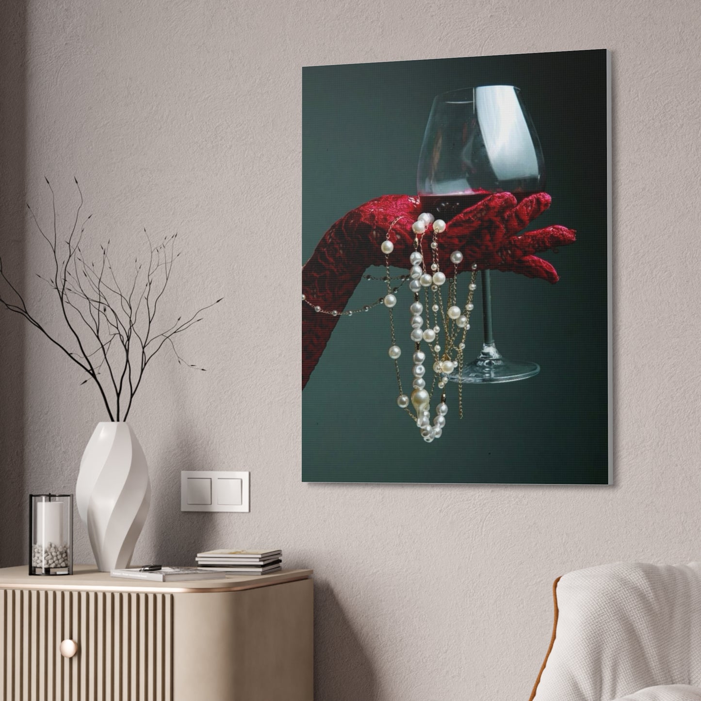 A touch of elegance and a red wine