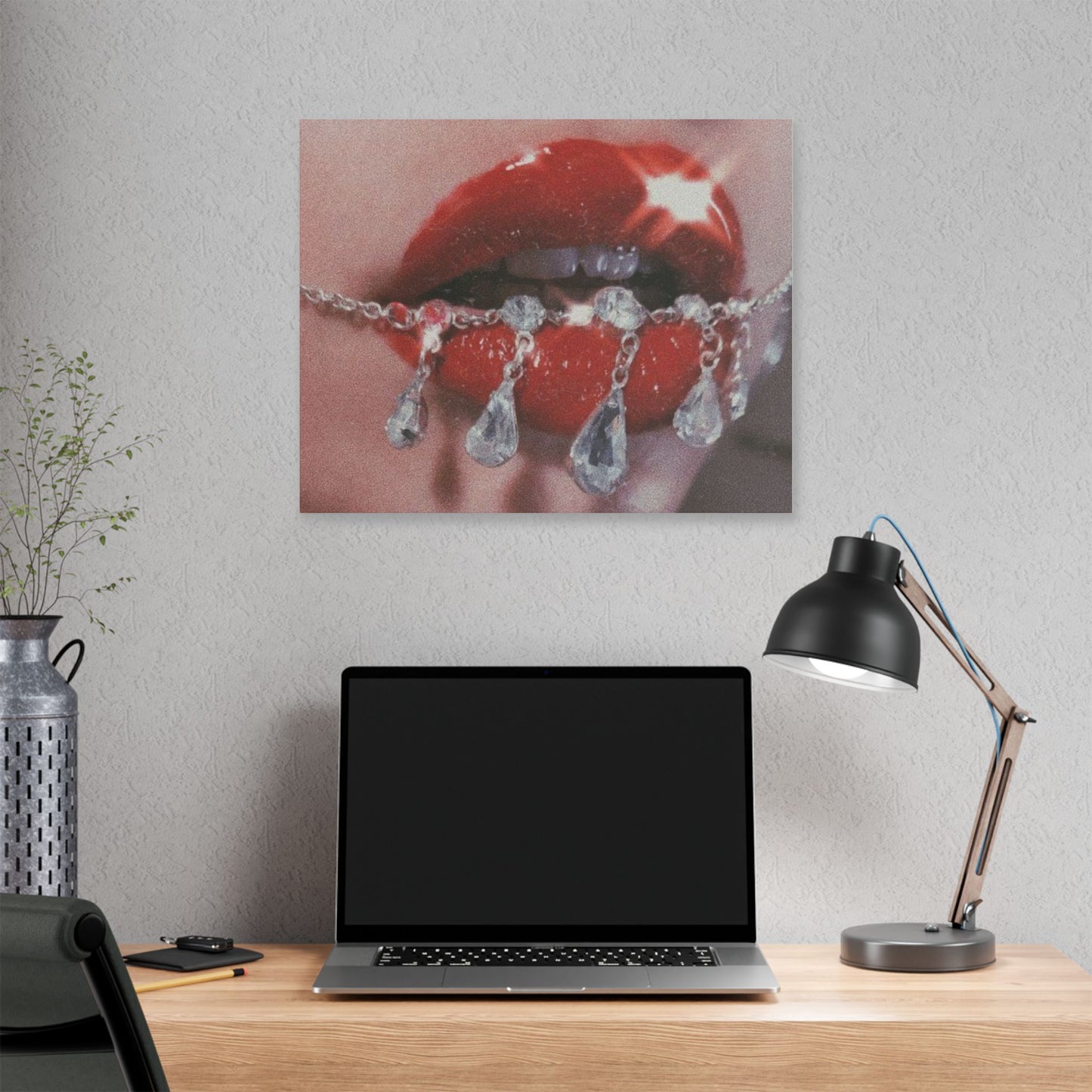 Funky red lips
